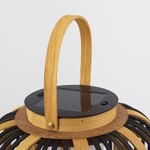 Casa si Gradina - Corpuri si surse de iluminat - Veioze si lampi - Lampadare - Lampadar, Opviq, ratan, stejar, 28x45 cm - Infinity.ro