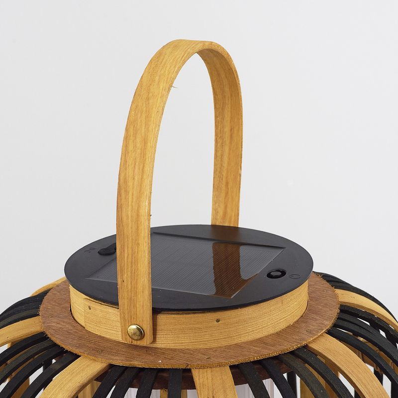 Casa si Gradina - Corpuri si surse de iluminat - Veioze si lampi - Lampadare - Lampadar, Opviq, ratan, stejar, 28x45 cm - Infinity.ro