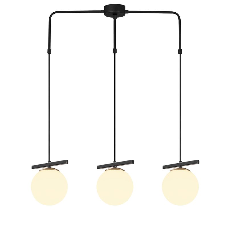 Casa si Gradina - Corpuri si surse de iluminat - Lustre si pendule - Lustra, Opviq, metal, alb negru, 81x15 cm, inaltime reglabila - Infinity.ro
