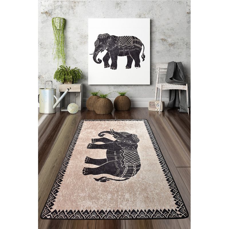 Casa si Gradina - Textile si covoare - Covoare - Covoare casa - Covor, Conceptum Hypnose, multicolor, 80x120 cm, 100% poliester, antiderapant, 882CHL2963 - Infinity.ro