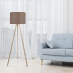 Casa si Gradina - Corpuri si surse de iluminat - Veioze si lampi - Lampadare - Lampadar, Opviq, mdf si pvc, nurca si crem, 38x140 cm - Infinity.ro