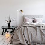 Casa si Gradina - Corpuri si surse de iluminat - Veioze si lampi - Lampadare - Lampadar, Opviq, metal, negru vintage, 28x22x120 cm - Infinity.ro