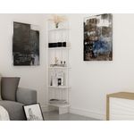 Casa si Gradina - Mobilier - Biblioteci si rafturi - Biblioteci - Biblioteca, Hanah Home, PAL melaminat, alb, 45x22x180 cm - Infinity.ro