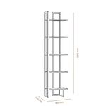 Casa si Gradina - Mobilier - Biblioteci si rafturi - Biblioteci - Biblioteca, Hanah Home, PAL melaminat, alb, 45x22x180 cm - Infinity.ro