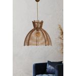 Casa si Gradina - Corpuri si surse de iluminat - Lustre si pendule - Lustra, Opviq, lemn, antichizat, capac imitatie bambus, 37x37x86 cm - Infinity.ro