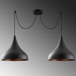 Casa si Gradina - Corpuri si surse de iluminat - Lustre si pendule - Lustra, Opviq, metal, negru, diametru 131 cm, inaltime 127 cm - Infinity.ro