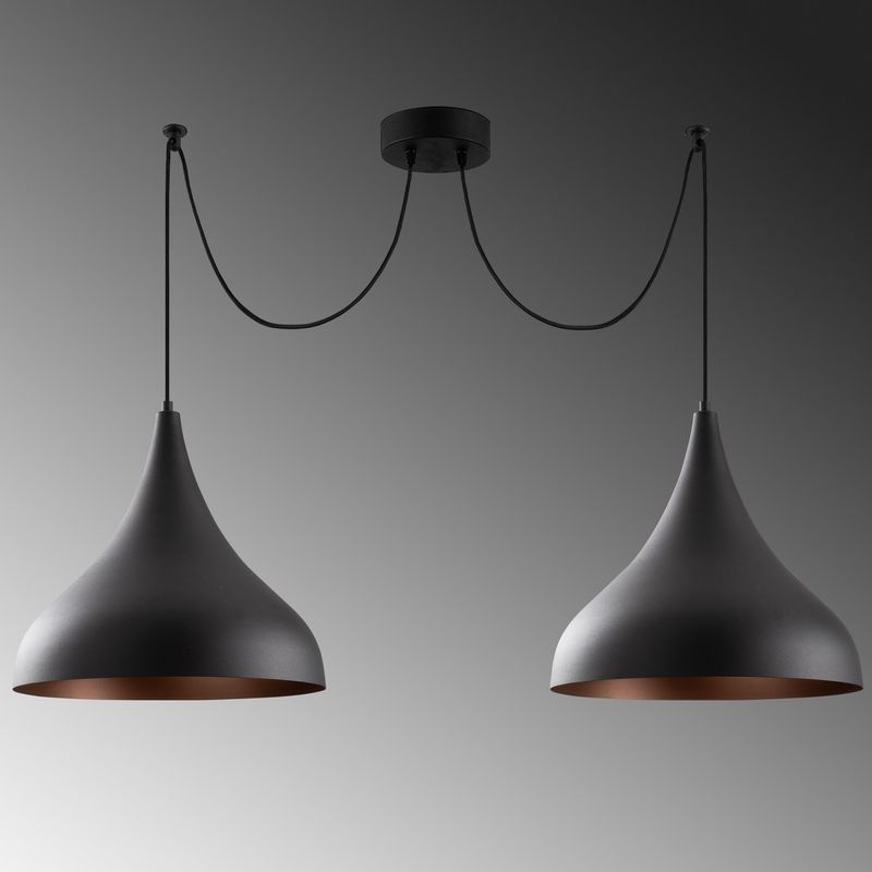 Casa si Gradina - Corpuri si surse de iluminat - Lustre si pendule - Lustra, Opviq, metal, negru, diametru 131 cm, inaltime 127 cm - Infinity.ro
