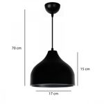 Casa si Gradina - Corpuri si surse de iluminat - Lustre si pendule - Lustra, Opviq, metal, negru, 17x17x70 cm - Infinity.ro