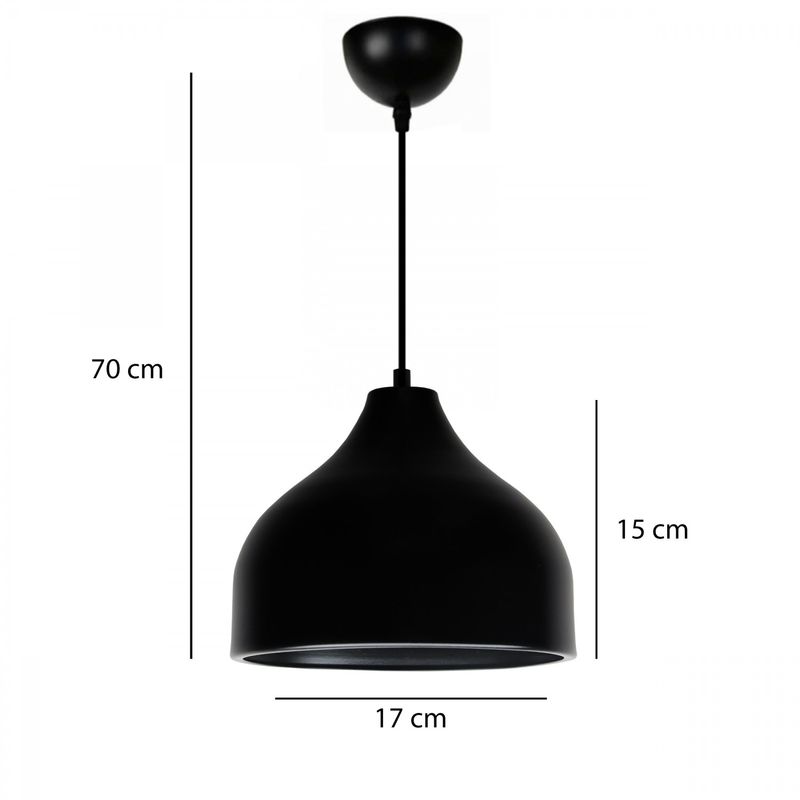 Casa si Gradina - Corpuri si surse de iluminat - Lustre si pendule - Lustra, Opviq, metal, negru, 17x17x70 cm - Infinity.ro