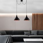 Casa si Gradina - Corpuri si surse de iluminat - Lustre si pendule - Lustra, Opviq, metal, negru, diametru 131 cm, inaltime 127 cm - Infinity.ro