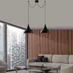 Casa si Gradina - Corpuri si surse de iluminat - Lustre si pendule - Lustra, Opviq, metal, negru, diametru 131 cm, inaltime 127 cm - Infinity.ro