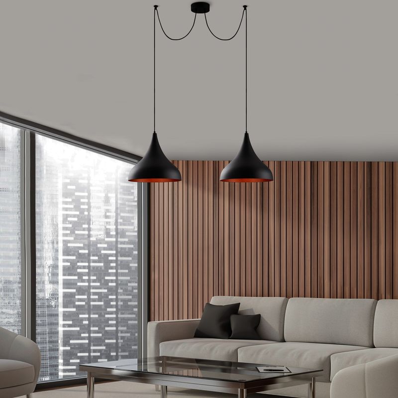 Casa si Gradina - Corpuri si surse de iluminat - Lustre si pendule - Lustra, Opviq, metal, negru, diametru 131 cm, inaltime 127 cm - Infinity.ro