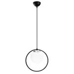 Casa si Gradina - Corpuri si surse de iluminat - Lustre si pendule - Lustra, Opviq, metal, negru alb, 26x15 cm, inaltime reglabila - Infinity.ro