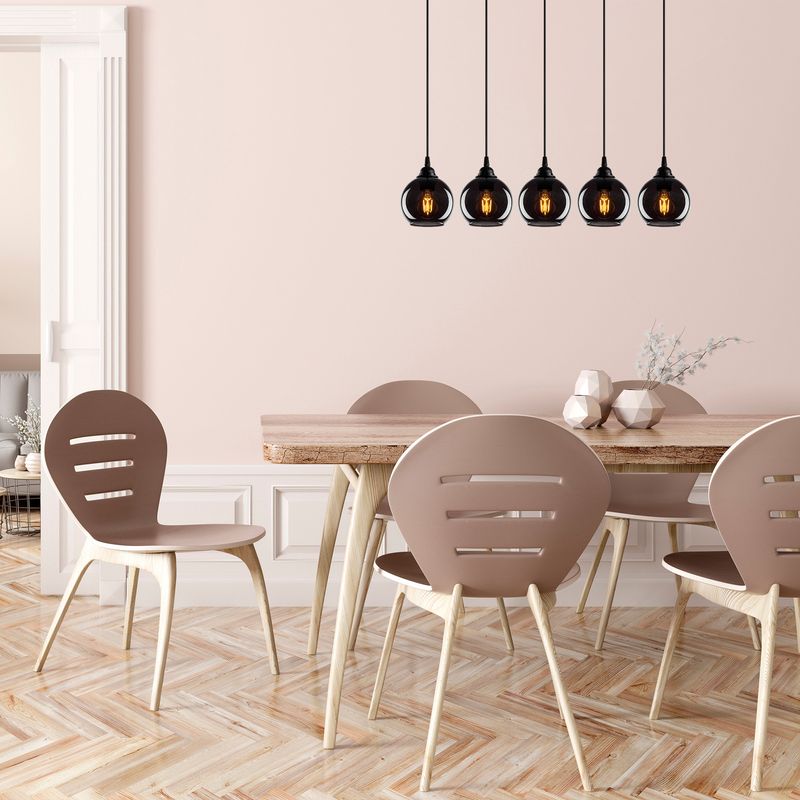 Casa si Gradina - Corpuri si surse de iluminat - Lustre si pendule - Lustra, Opviq, metal, fumuriu, 85x85 cm, inaltime reglabila - Infinity.ro