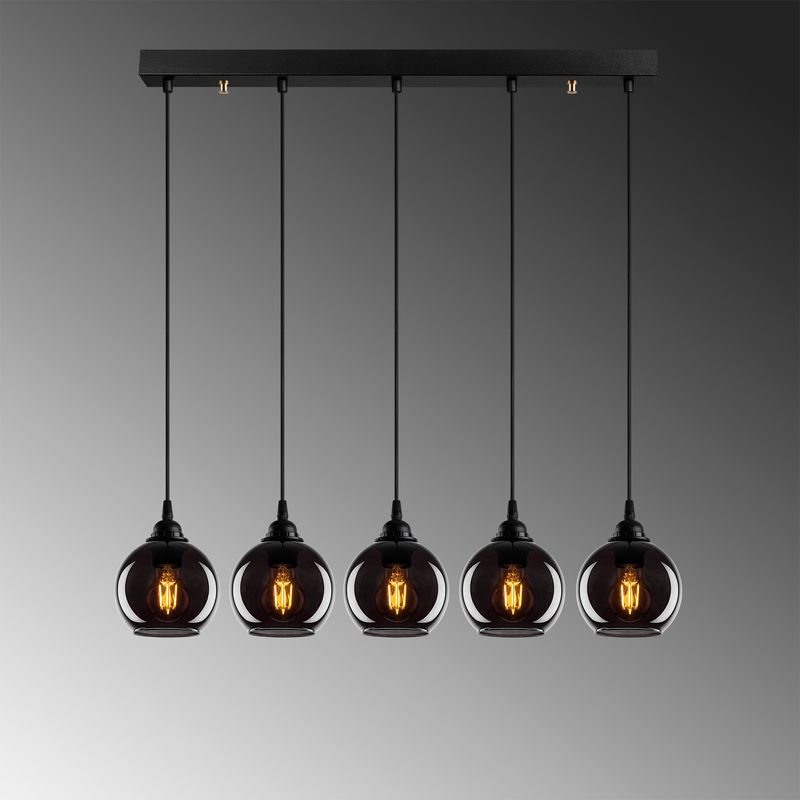 Casa si Gradina - Corpuri si surse de iluminat - Lustre si pendule - Lustra, Opviq, metal, fumuriu, 85x85 cm, inaltime reglabila - Infinity.ro