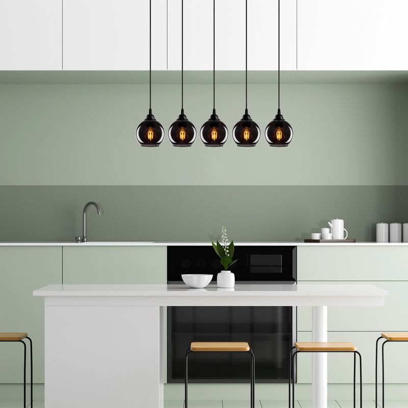 Casa si Gradina - Corpuri si surse de iluminat - Lustre si pendule - Lustra, Opviq, metal, fumuriu, 85x85 cm, inaltime reglabila - Infinity.ro