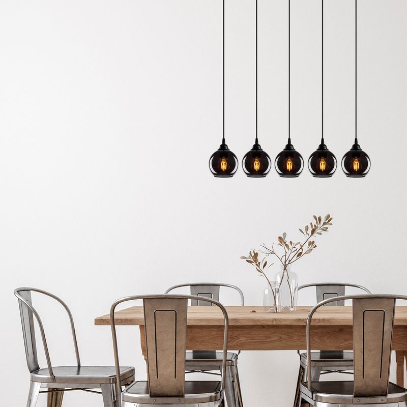 Casa si Gradina - Corpuri si surse de iluminat - Lustre si pendule - Lustra, Opviq, metal, fumuriu, 85x85 cm, inaltime reglabila - Infinity.ro