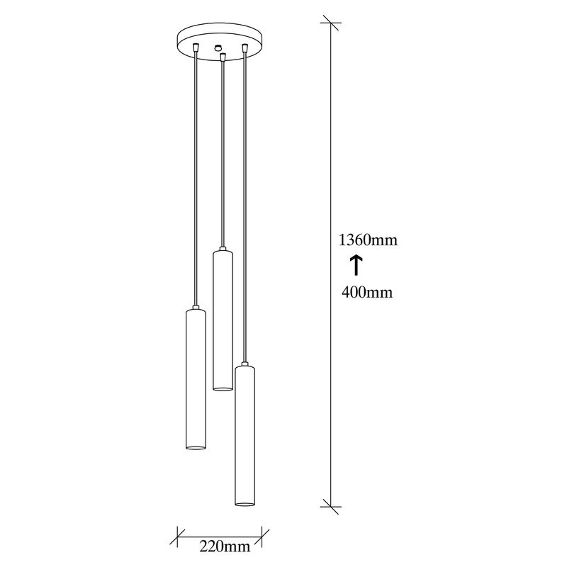 Casa si Gradina - Corpuri si surse de iluminat - Lustre si pendule - Lustra, Opviq, metal, vintage, 22x22x136 cm - Infinity.ro