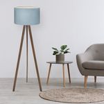 Casa si Gradina - Corpuri si surse de iluminat - Veioze si lampi - Lampadare - Lampadar, Opviq, pvc, picioare mdf, albastru maro, 140 cm - Infinity.ro