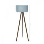 Casa si Gradina - Corpuri si surse de iluminat - Veioze si lampi - Lampadare - Lampadar, Opviq, pvc, picioare mdf, albastru maro, 140 cm - Infinity.ro