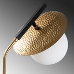 Casa si Gradina - Corpuri si surse de iluminat - Veioze si lampi - Lampadare - Lampadar, Opviq, metal, auriu, 37x30x138 cm - Infinity.ro