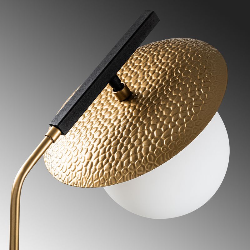 Casa si Gradina - Corpuri si surse de iluminat - Veioze si lampi - Lampadare - Lampadar, Opviq, metal, auriu, 37x30x138 cm - Infinity.ro