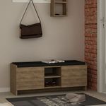 Casa si Gradina - Mobilier - Dulapuri si sifoniere - Dulapuri pantofi - Dulap pantofi, Hanah Home, pal melaminat, stejar inchis, 110x43x37 cm - Infinity.ro