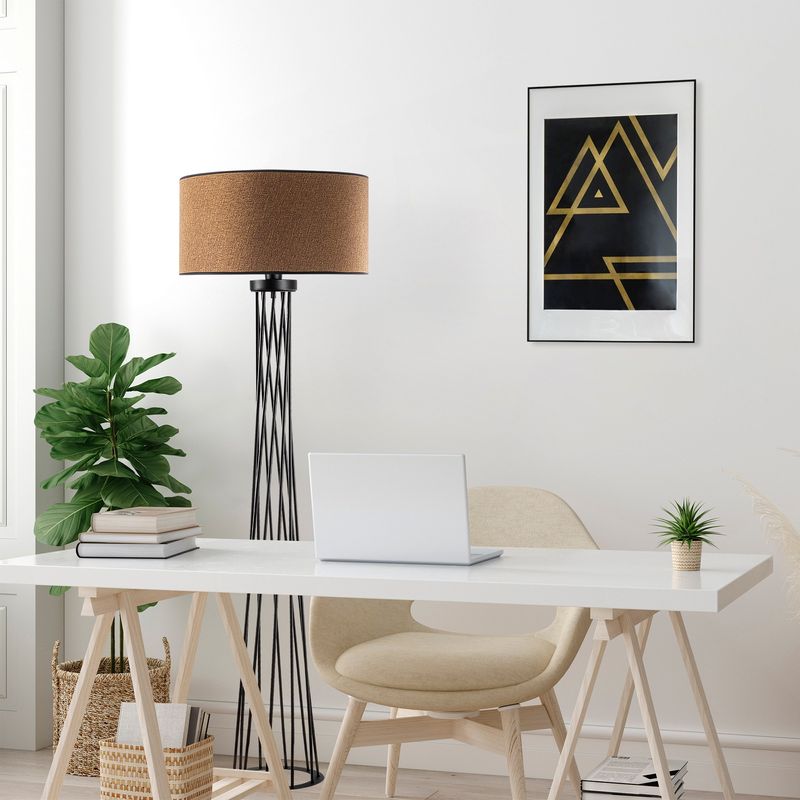 Casa si Gradina - Corpuri si surse de iluminat - Veioze si lampi - Lampadare - Lampadar, Opviq, metal, maro, 50x50x175 cm - Infinity.ro