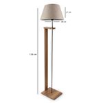 Casa si Gradina - Corpuri si surse de iluminat - Veioze si lampi - Lampadare - Lampadar, Opviq, lemn, bej si lemn, 21x38 cm, inaltime 150 cm - Infinity.ro