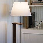Casa si Gradina - Corpuri si surse de iluminat - Veioze si lampi - Lampadare - Lampadar, Opviq, lemn, bej si lemn, 21x38 cm, inaltime 150 cm - Infinity.ro