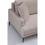 Casa si Gradina - Mobilier - Canapele si coltare - Canapele - Canapea 3 locuri, Hanah Home, lemn fag si pal, bej, 205x90x88 cm - Infinity.ro