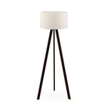Casa si Gradina - Corpuri si surse de iluminat - Veioze si lampi - Lampadare - Lampadar, Opviq, material textil si mdf, crem, 21x38x140 cm - Infinity.ro