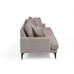 Casa si Gradina - Mobilier - Canapele si coltare - Canapele - Canapea 3 locuri, Hanah Home, lemn fag si pal, bej, 205x90x88 cm - Infinity.ro