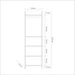 Casa si Gradina - Mobilier - Dulapuri si sifoniere - Dulapuri - Dulap, Hanah Home, pal melaminat, pin atlantic, 64x52x225 cm, 863SPH5410 - Infinity.ro