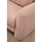 Casa si Gradina - Mobilier - Canapele si coltare - Coltare - Coltar, Hanah Home, lemn de fag si pal, roz, 290x165x97 cm - Infinity.ro