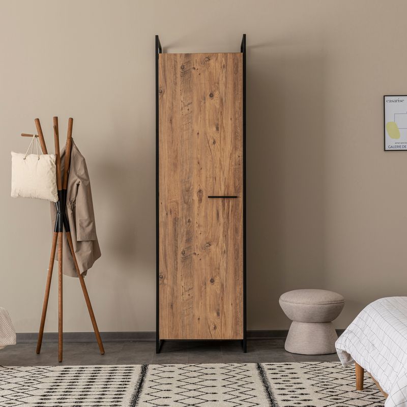 Casa si Gradina - Mobilier - Dulapuri si sifoniere - Dulapuri - Dulap, Hanah Home, pal melaminat, pin atlantic, 64x52x225 cm, 863SPH5410 - Infinity.ro