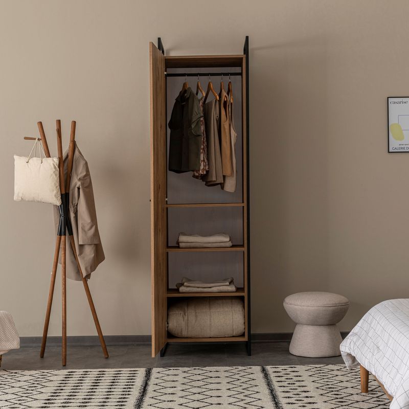 Casa si Gradina - Mobilier - Dulapuri si sifoniere - Dulapuri - Dulap, Hanah Home, pal melaminat, pin atlantic, 64x52x225 cm, 863SPH5410 - Infinity.ro