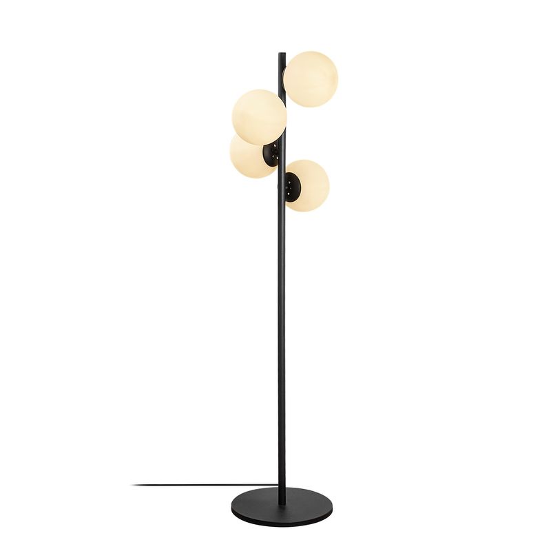 Casa si Gradina - Corpuri si surse de iluminat - Veioze si lampi - Lampadare - Lampadar, Opviq, metal, negru, 32x32x130 cm - Infinity.ro