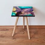 Casa si Gradina - Mobilier - Mese si birouri - Mese living - Masa laterala, Hanah Home, mdf, multicolor, 35x35x42 cm, 481LNA1887 - Infinity.ro