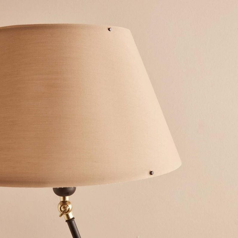 Casa si Gradina - Corpuri si surse de iluminat - Veioze si lampi - Lampadare - Lampadar, Opviq, metal, crem si negru, 38x38x150 cm - Infinity.ro
