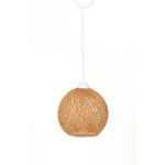 Casa si Gradina - Corpuri si surse de iluminat - Lustre si pendule - Lustra, Opviq, iuta, ecru si maro, 24x22x55 cm, handmade - Infinity.ro