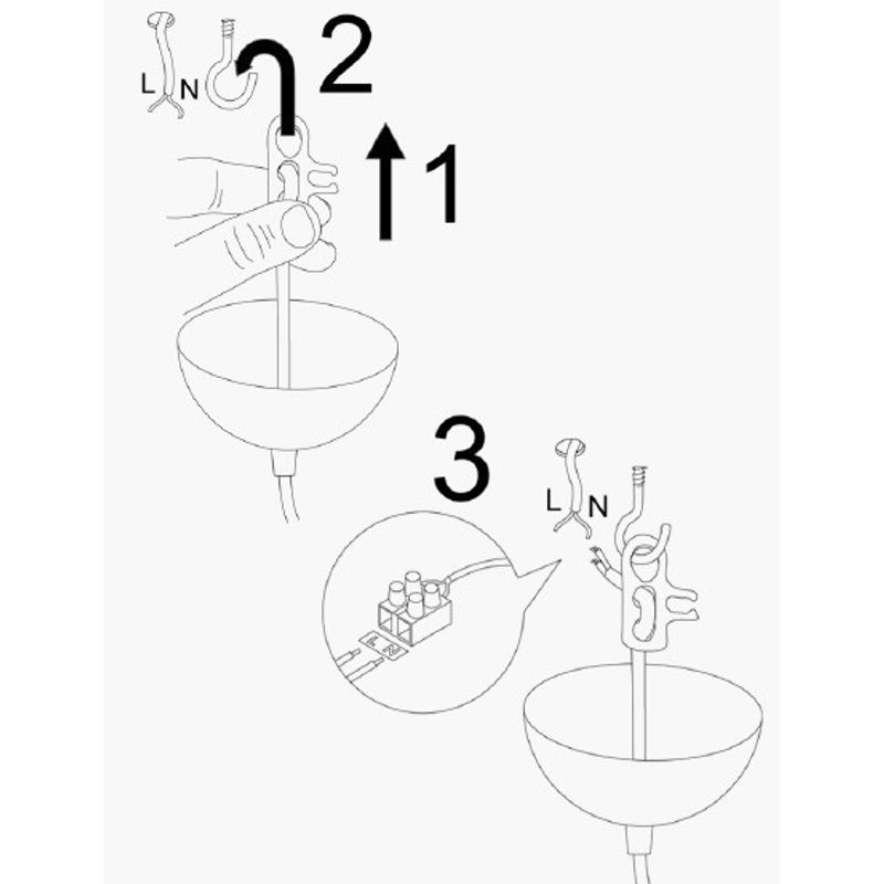 Casa si Gradina - Corpuri si surse de iluminat - Lustre si pendule - Lustra, Opviq, metal, negru si nichel, diametru 25 cm, inaltime reglabila - Infinity.ro