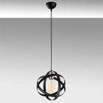 Casa si Gradina - Corpuri si surse de iluminat - Lustre si pendule - Lustra, Opviq, metal, negru si nichel, diametru 25 cm, inaltime reglabila - Infinity.ro