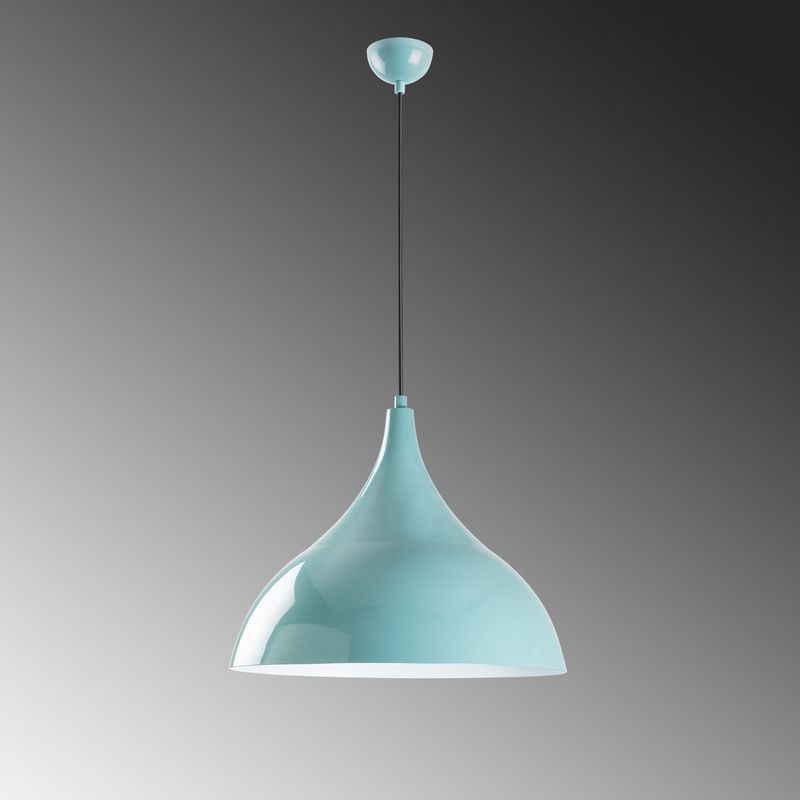Casa si Gradina - Corpuri si surse de iluminat - Lustre si pendule - Lustra, Opviq, metal, turcoaz, diametru 40 cm, inaltime reglabila 42-133 cm - Infinity.ro