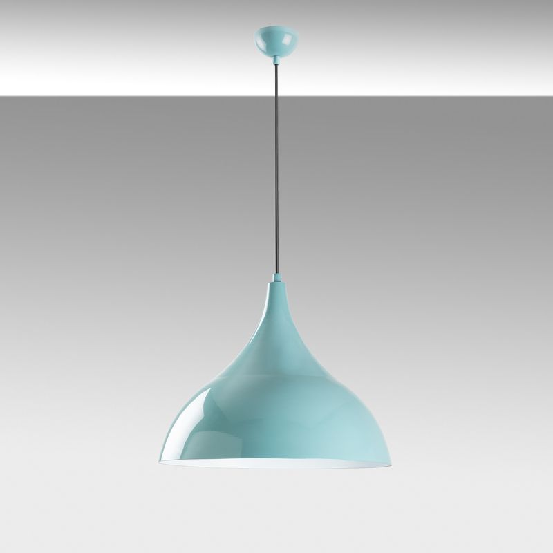 Casa si Gradina - Corpuri si surse de iluminat - Lustre si pendule - Lustra, Opviq, metal, turcoaz, diametru 40 cm, inaltime reglabila 42-133 cm - Infinity.ro