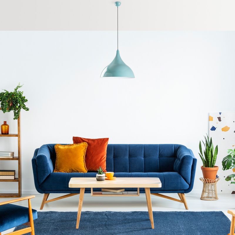 Casa si Gradina - Corpuri si surse de iluminat - Lustre si pendule - Lustra, Opviq, metal, turcoaz, diametru 40 cm, inaltime reglabila 42-133 cm - Infinity.ro