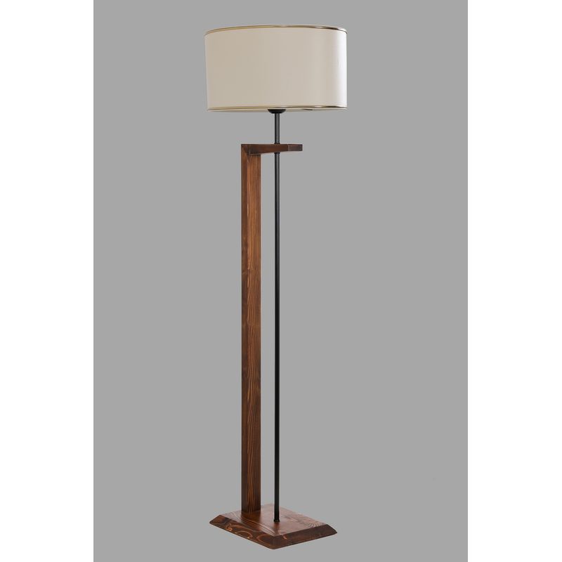 Casa si Gradina - Corpuri si surse de iluminat - Veioze si lampi - Lampadare - Lampadar, Opviq, lemn, nuc, 165 cm - Infinity.ro