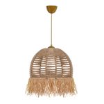 Casa si Gradina - Corpuri si surse de iluminat - Lustre si pendule - Lustra, Opviq, metal si bumbac, crem, diametru 30 cm, inaltime 80 cm - Infinity.ro