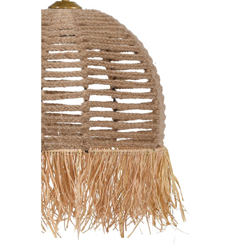 Casa si Gradina - Corpuri si surse de iluminat - Lustre si pendule - Lustra, Opviq, metal si bumbac, crem, diametru 30 cm, inaltime 80 cm - Infinity.ro