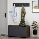 Casa si Gradina - Mobilier - Dulapuri si sifoniere - Dulapuri pantofi - Dulap pantofi, Hanah Home, pal melaminat, antracit, 80x45x35 cm - Infinity.ro